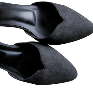 Chic Black D'orsay Glam Heels