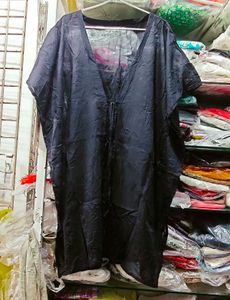 Black Sheer Kaftan Cover-Up