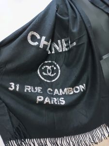 Soft Warm Sequine Logo Big Size Shawl