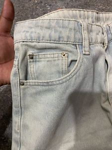 vintage washed wide leg baggy jeans