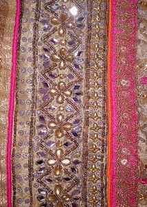 golden festive kurti