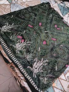 Embroidered Georgette Saree