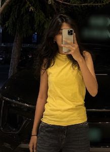 Yellow Sleeveless Top