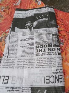 Emaar Newspaper Print New Saree
