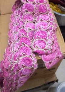 Velvet Flower Saree Lace