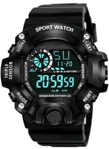 Sporty Digital Wristwatch