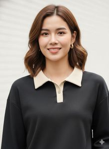 Stylish Black Long Sleeve Top