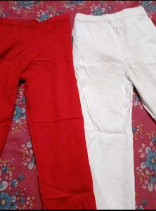 Red &amp; White Pencil Pants Set