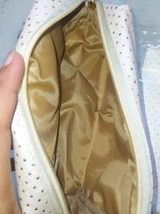 Faces Canada Cream Pouch With Golden Dots