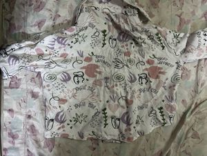 Graphic Print Button-Up Shirt