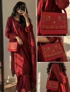 Red Crossbody Sling Bag