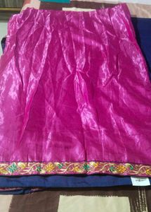 Elegant Blue Embroidered Saree