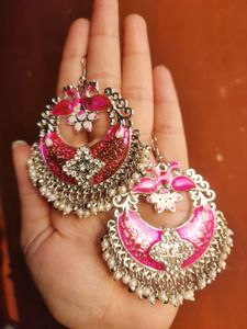 Grab this Silver Plated Peocock Jhumki💞