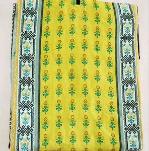 Aurelia Yellow Floral Print Kurta