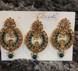 Heavy Earings With Maangtika 🛍
