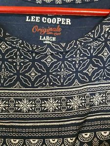 Lee Cooper Blue Printed T-Shirt