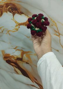 crochet coaster bouquet