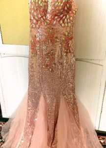 Stunning Sequin &amp; Tulle Mermaid Gown