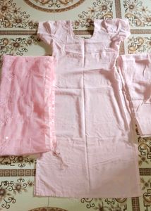 Traditional Pink Party Wear Suit With Inner Lining