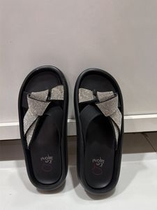 Sparkly Bow Flip Flops