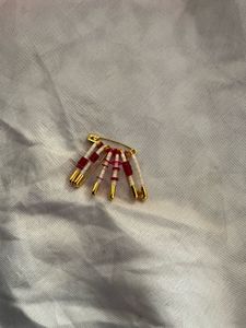Unique Trending Beaded Safety Pin Brooch 🤍❤️😍🧷
