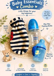Baby premium glass Bottle with Cover