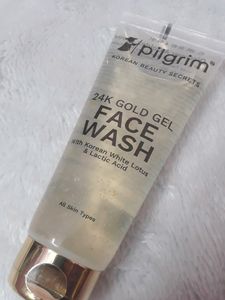 Pilgrim 24k Gold Gel Facewash with Korean White Lo