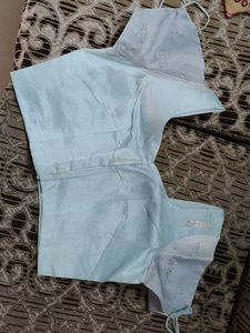 Elegant Light Blue Blouse