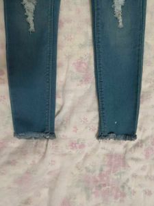 Stylish Distressed High-Waisted Jeans
