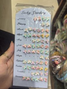 Cute Floral Month Earrings (any1)
