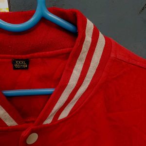 90%.off Sale Vintage Red &amp; Grey Varsity Jacket