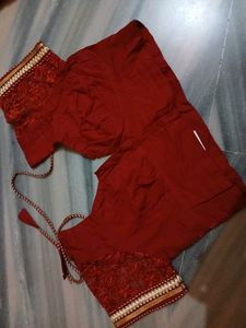 Hot Red Blouse, Brand New, Fit S/M Both, Designer