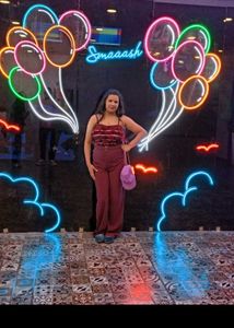 Feather Stylish Maroon Jumpsuit
