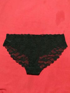 M&amp;S Black Lace Brief Panty