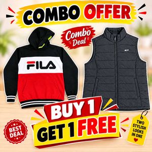 FILA Hoodie & K2 Padded Vest Combo