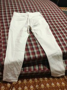 High Waist White Jeans 28 SiZe