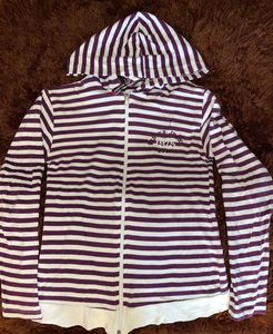 Striped Zip-Up Hoodie