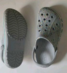 Crocs Classic Clog - Gray with Confetti Print