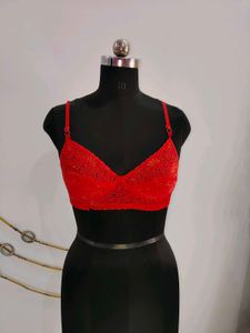 Red Lace Bra