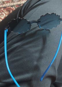 Kids Blue Rimless Cloud Sunglasses