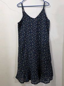 Retro V neck dress