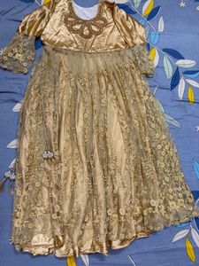 Elegant Golden Ethnic Gown