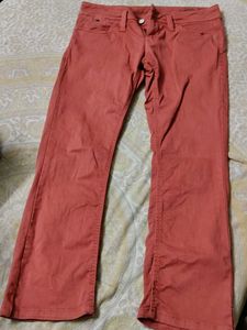 Coral Bootcut Jeans