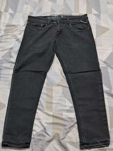 Men's Grey Denim Jeans