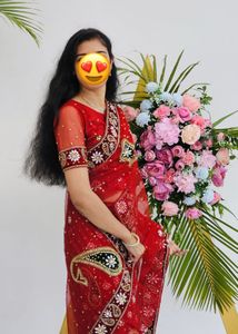 Red Heavy Designer Bridal Lehanga