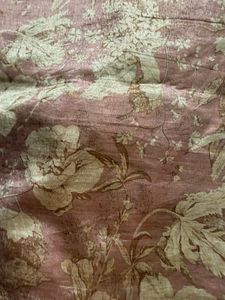 Elegant Floral Print Silk Saree