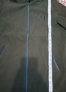 Stylish Khaki Bomber Jacket with Hood