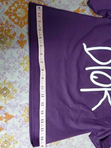 Purple Teddy Bear Graphic T-Shirt