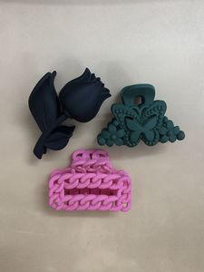 Hair Clips: Rose,Butterfly & Chain Set