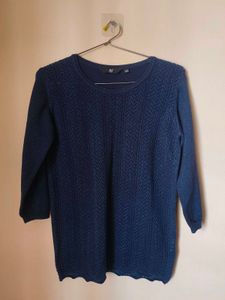 Sparkly Navy Knit Top or sweater